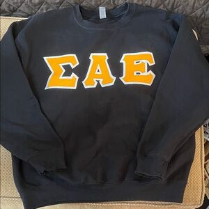 Black Greek Letter Sweater